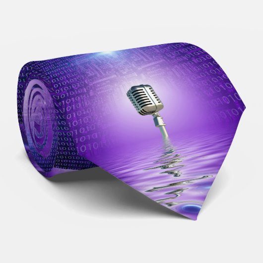 Klassieke microfoon stropdas (Opgerold)