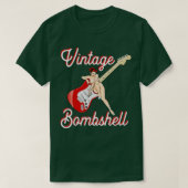 Klassieke Mid Century PinUp Meisje en Elektrische  T-shirt (Design voorkant)