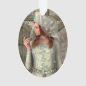 Klassieke Middeleeuwse Prinses Renaissance Kunst Ornament (achterkant)