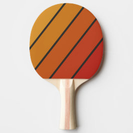 Klassieke Midnight Sunset Vet Gestreepte Tafeltennisbatje