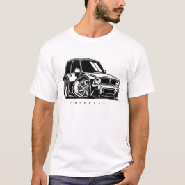 Klassieke Mini Clubman Toon Art Car liefhebber T-shirt