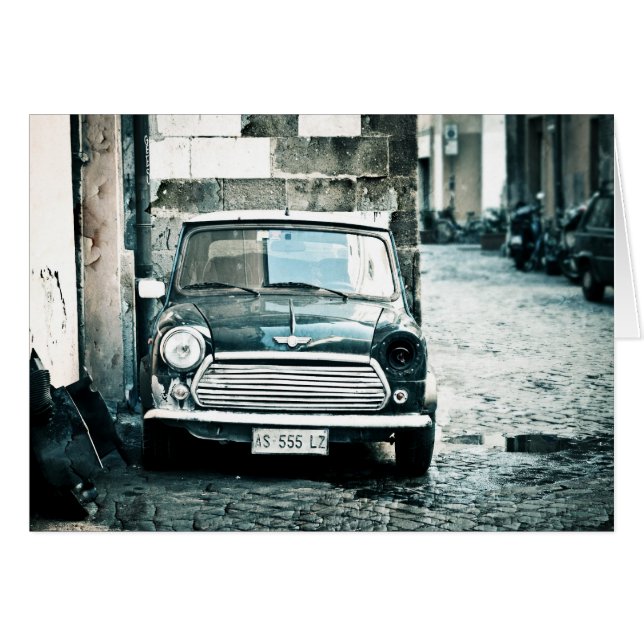 Klassieke mini in Rome (Voorkant Horizontaal)