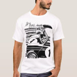 Klassieke Mini Racing T-shirt<br><div class="desc">1960's Racing Mini duel kunstwerk tussen de Works en Britax Cooper S auto's.</div>
