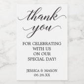 Klassieke mini-wijngunnen wijn etiket (Enkel label)