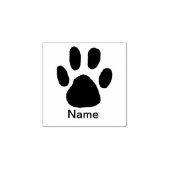 Klassieke Minimal Animal Paw Print Naam Rubberstempel (Afrduk)
