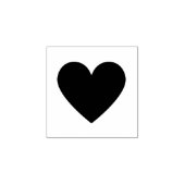 Klassieke Minimal Heart Shape Wood Art Stamp Rubberstempel (Afrduk)