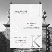 Klassieke Minimal Old Money Esthetische Eenvoudige Folie Uitnodiging