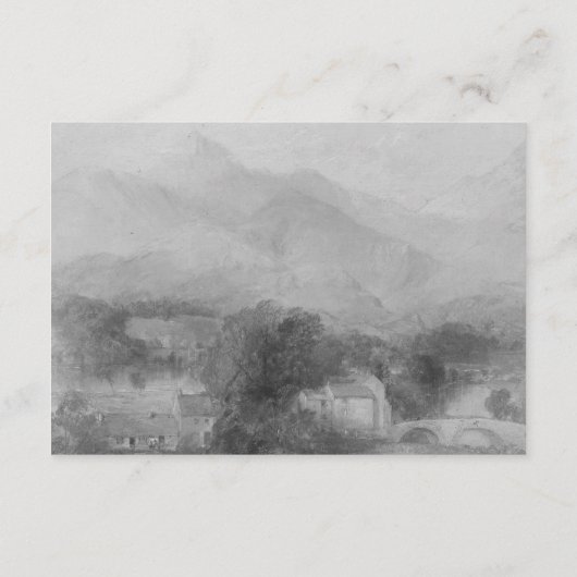 Klassieke Minimal Old Money Esthetische Eenvoudige Informatiekaartje (Achterkant)