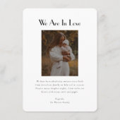 Klassieke minimale aankondiging van de geboorte va (Achterkant)