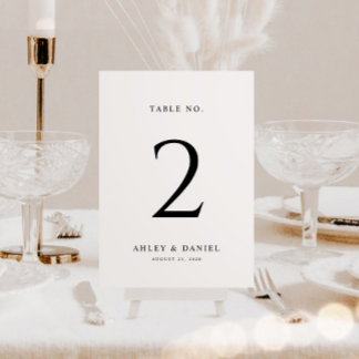 Klassieke minimale bruiloft kaart