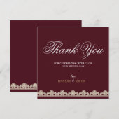 Klassieke, minimale bruisende Burgundy - Hartelijk (Voorkant / Achterkant)