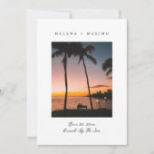 Klassieke minimale foto save the date (Voorkant)