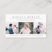 Klassieke minimale fotografie visitekaartje (Voorkant)