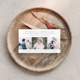 Klassieke minimale fotografie visitekaartje