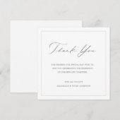 Klassieke, minimale moderne bruidskaart kaart (Voorkant / Achterkant)