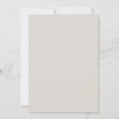 Klassieke Minimale Zachte Ivoren Bloem Bruiloft Kaart (Achterkant)
