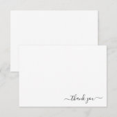 Klassieke minimalist - Bedankt voor het briefkaart (Voorkant / Achterkant)
