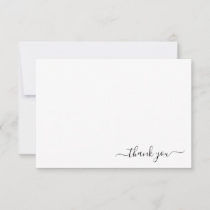 Klassieke minimalist - Bedankt voor het briefkaart
