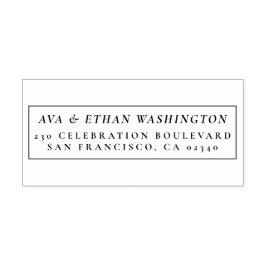 Klassieke minimalist | Het Adres van de Terugkeer  Rubberstempel