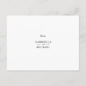 Klassieke minimalist U wordt mijn Bridesmaid Uitnodiging Briefkaart (Achterkant)