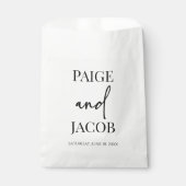 Klassieke Minimalistische Aangepaste Namen Bruilof Bedankzakje (Voorkant)