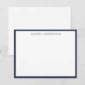 Klassieke minimalistische buitengrens notitiekaartje (Voorkant / Achterkant)