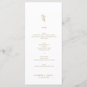 Klassieke Minimalistische eenvoudige Katrina platt Menu (Voorkant)