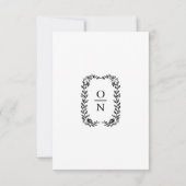 KLASSIEKE MINIMALISTISCHE ELEGANTE SAVE THE DATE (Achterkant)