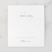 KLASSIEKE minimalistische elegantie bruiloft Plaatskaartje (Buitenkant ongevouwen)