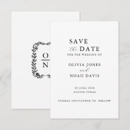 KLASSIEKE MINIMALISTISCHE ELEGANTIE EENVOUDIGE 'SA SAVE THE DATE