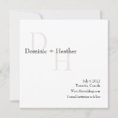 KLASSIEKE minimalistische elegantie met foto Save The Date (Voorkant)