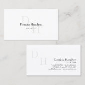 KLASSIEKE minimalistische elegantie Visitekaartje (Voorkant / Achterkant)