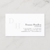 KLASSIEKE minimalistische elegantie Visitekaartje (Achterkant)