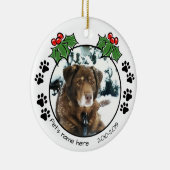 Klassieke minimalistische foto-sjabloon voor huisd keramisch ornament (Rechts)