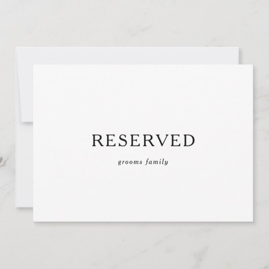 Klassieke minimalistische gereserveerde Sign. (Voorkant)