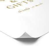 Klassieke Minimalistische Gouden Kaarten en Cadeau Poster (Hoek)