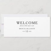 Klassieke minimalistische hellende schuifkaartkopt (Achterkant)