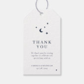 Klassieke minimalistische hemelse bruiloft cadeaulabel (Voorkant)