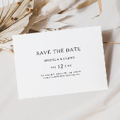 Klassieke minimalistische horizontaal sparen de Da Save The Date