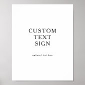 Klassieke minimalistische Kaarten en aangepaste ca Poster (Voorkant)