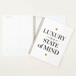 Klassieke Minimalistische Luxe Staat Van Zijn Planner