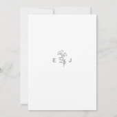 Klassieke minimalistische moderne Katrina uitnodig Kaart (Achterkant)