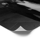 Klassieke minimalistische namen & datum trouwfoto poster (Hoek)