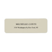 Klassieke minimalistische plaat in eenvoudige vorm etiket (Voorkant)