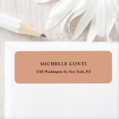 Klassieke minimalistische plaat in eenvoudige vorm etiket (Insitu)