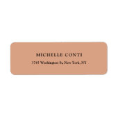 Klassieke minimalistische plaat in eenvoudige vorm etiket (Voorkant)