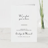 Klassieke minimalistische planning van het weddens folie wenskaart (Voorkant)