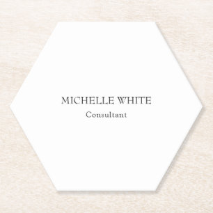 Klassieke minimalistische professional kartonnen onderzetters