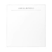 Klassieke minimalistische professional notitieblok (Voorkant)