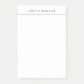 Klassieke minimalistische professional post-it® notes (Voorkant)
